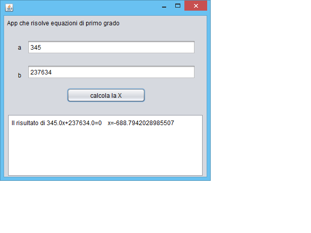 Equazioni di primo grado.